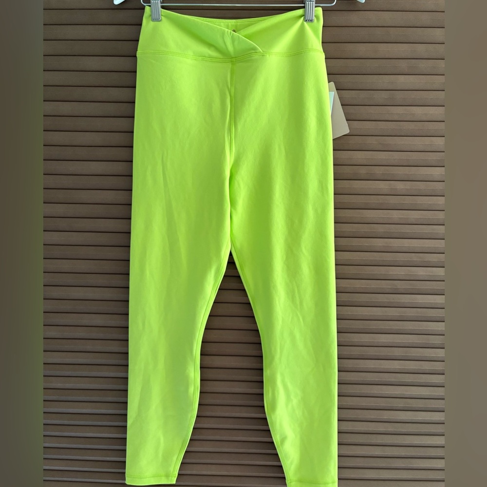 Spiritual Gangster Neon Green Crossover Tights